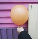 Кръгъл балон праскова 48 см Standart peach Kalisan, 1 брой