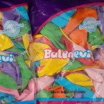 Турски балони микс разноцветни 26 см Balonevi, пакет 100 броя