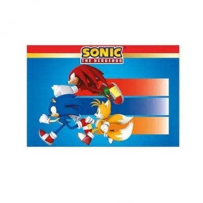 Парти покривка Соник Таралежа Sonic the Hedgehog, 120 х 180 см
