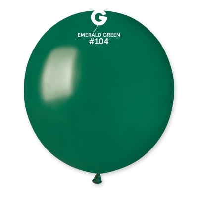 Кръгъл балон тъмнозелен Emerald Green G19/104 48 см, Gemar, 1 брой