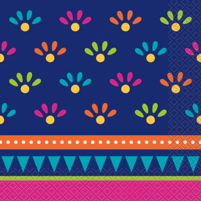 Салфетки мексиканско парти Boho Fiesta, 20 броя