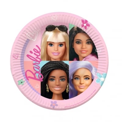 Парти чинии Барби, Barbie Sweet Life, 8 броя, 23 см