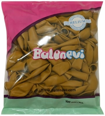 Балони горчица, пастел Mustard Balonevi, 26 см, пакет 100 броя