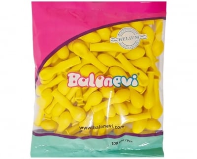 Малки жълти балони 13 см Balonevi, пакет 100 броя