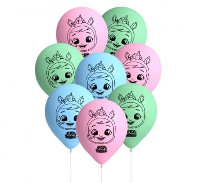Латексови балони микс Cry Babies, 8 броя