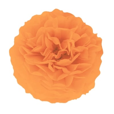 Декоративен хартиен помпон, оранжев, 25 см