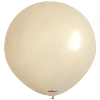  Балон ретро бял пясък, Retro White Sand Kalisan, 48 см, пакет 25 броя