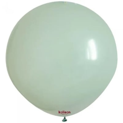 Кръгъл балон синьо-зелен пастел Retro Winter green Kalisan, 48 см, 1 брой
