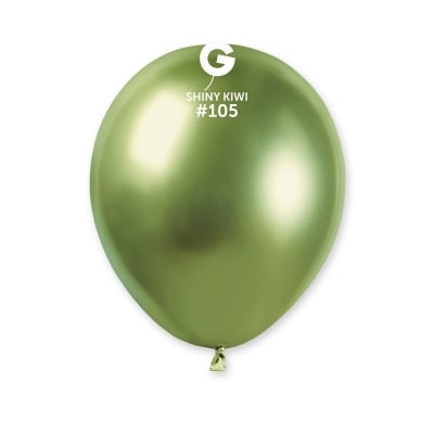 Малък светлозелен балон хром Shiny Kiwi Green Gemar AB50/105 13 см,  1 брой