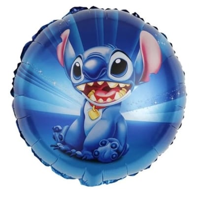 Фолиев балон Стич Stitch, кръг 45 см