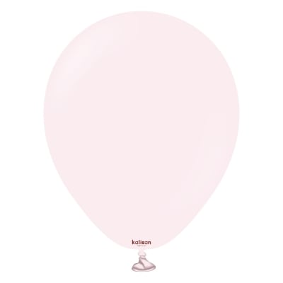 Малък балон бледорозов макарон Pale pink 13 см, Kalisan, 1 брой