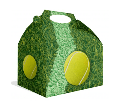 Картонена кутия за лакомства тенис