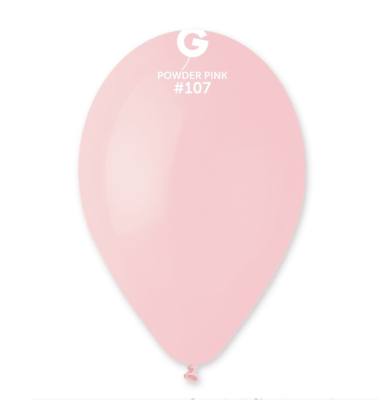 Балони розов макарон, розова пудра Powder pink G110/107 30 см, Gemar, пакет 100 броя