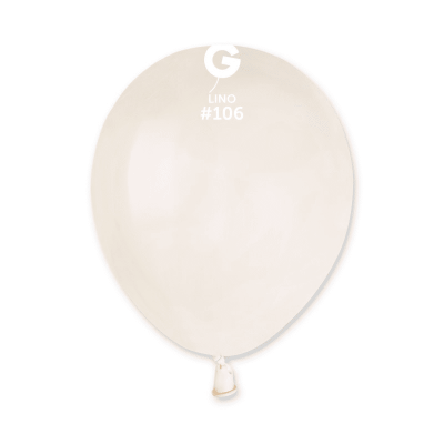 Малък балон бледожълт макарон лен Linen A50/106 13 см, Gemar, 1 брой