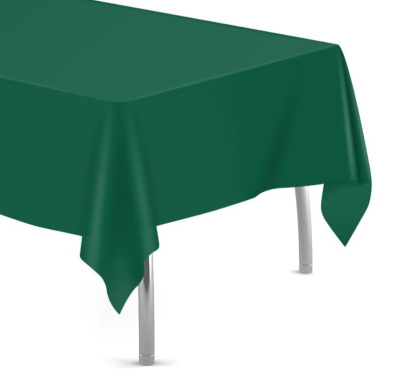 Тъмнозелена парти покривка, 137 х 274 см CH