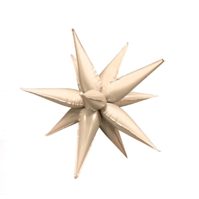 Мулти балон звезда телесен цвят, пудра 4D, 12 лъча х 50 см