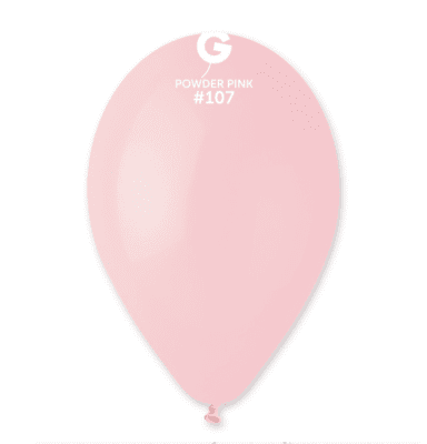 Балон розов макарон, розова пудра Powder pink G90/107 26 см, Gemar, 1 брой