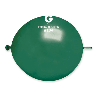 Голям тъмнозелен балон линк Emerald Green 33 см GL13/104, Gemar, 1 брой