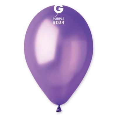 Балон лилав металик 30 см GM110/34 Gemar, 1 брой