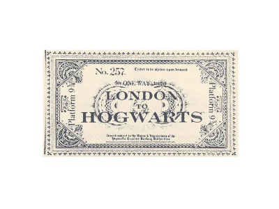 Салфетки билет до Хогуортс Хари Потър Harry Potter, 20 броя