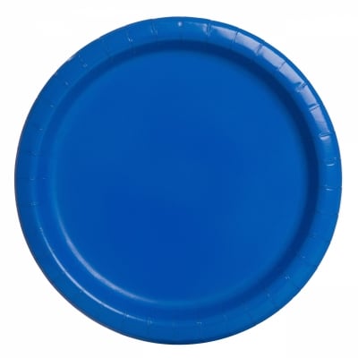 Големи сини чинии, кралско синьо, 16 броя, 23 см
