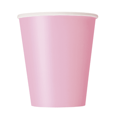 Светлорозови парти чаши Lovely pink, 14 броя
