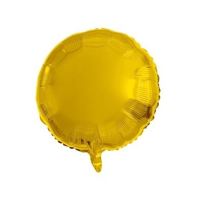 Фолиев балон кръг злато, мат,  45 см