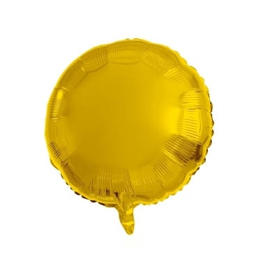 Фолиев балон кръг злато, 45 см