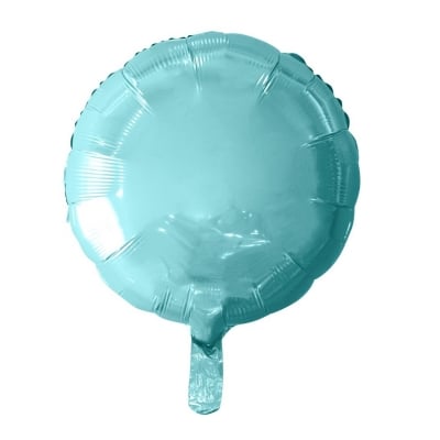 Фолиев балон кръг тюркоаз, синьозелен, 45 см