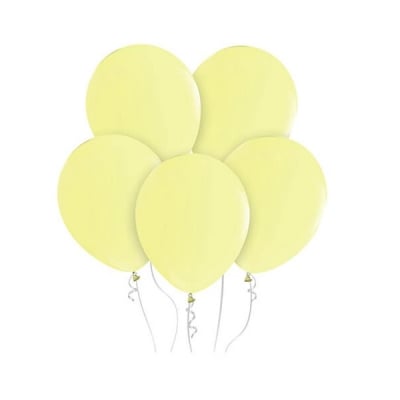 Балони макарон жълти, 30 см, 10 броя 