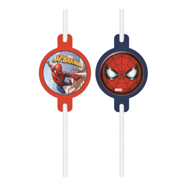 Парти сламки Спайдърмен Spider-Man, 4 броя