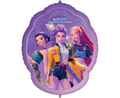 Фолиев балон Кей поп K-Pop Demon Hunters, 73 х 110 см