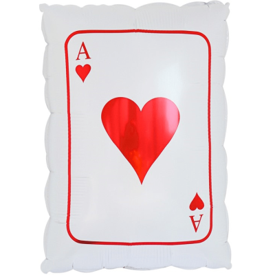 Фолиев балон Асо купа, карти, казино, покер, 40 х 50 см