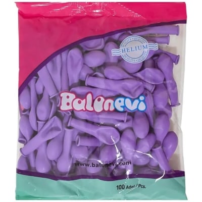 Малки турски лилави балони, лавандула Light violet, 13 см, пакет 100 броя Balonevi
