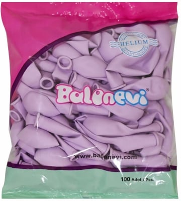 Tурски балони лилав макарон, люляк, 26 см, пакет 100 броя Balonevi