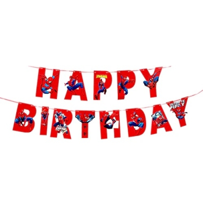 Банер Happy Birthday Спайдърмен Spiderman