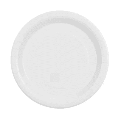 Малки бели чинийки картон, 10 броя