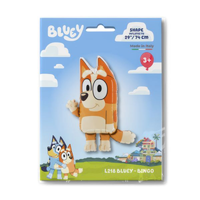 Бинго фолиев балон Блуи Bluey, 85 см, пакетиран