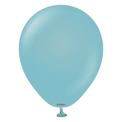 Балони светлосин пастел 30 см Retro Blue Glass Kalisan, пакет 100 броя