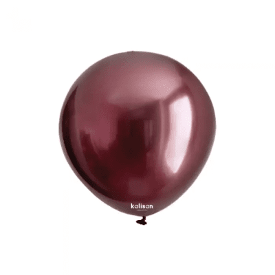 Малки балои хром бордо, Mirror Burgundy Kalisan, 13 см, пакет 100 броя