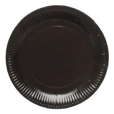 Големи черни чинийки, 23 см, 8 броя