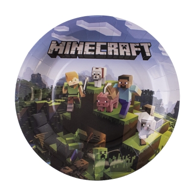 Големи чинийки Майнкрафт TNT Minecraft, 6 броя