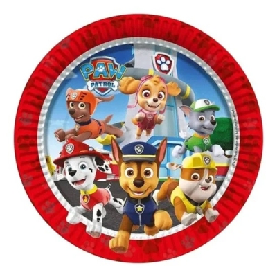Парти чинийки Пес Патрул Paw Patrol, 23 см, 8 броя