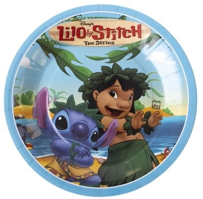Големи чинийки Лило и Стич Stitch, 6 броя