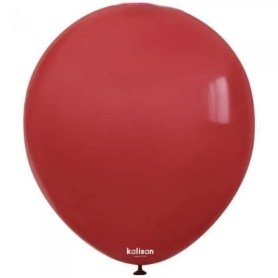 Тъмночервен балон пастел Deep red Kalisan, 30 см, 1 брой