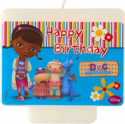 Свещ за рожден ден Док Макплюшинс/ Doc McStuffins 