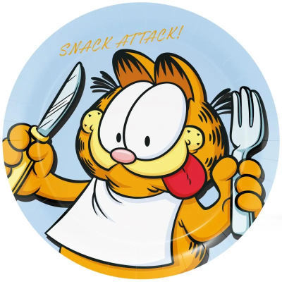Чинийки Гарфилд Garfield, 23 см, 8 броя