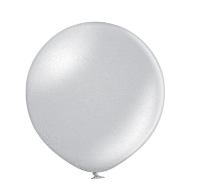 Кръгъл балон хром сребро Glossy Silver Belbal 43 см, 1 брой
