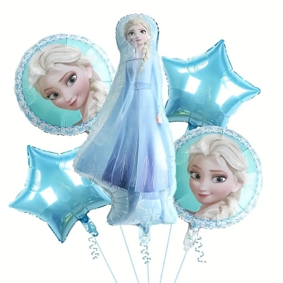 Комплект балони Елза Замръзналото Кралство Frozen, 5 броя