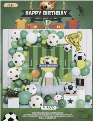 Комплект за украса рожден ден футбол, плакат и балони